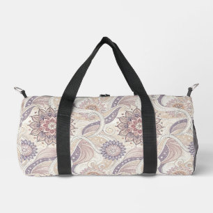 Boho Floral Mandala Spiritual Design Pattern Duffle Bag