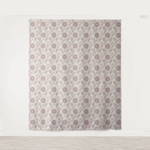 Boho Floral Mandala Spiritual Design Pattern Tapestry