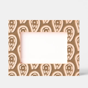 Boho Floral Motif Etched Frames