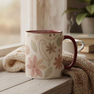 Boho Floral Mug