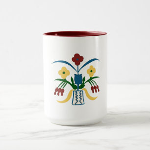 Boho Floral Mug Hand Drawn Vibes