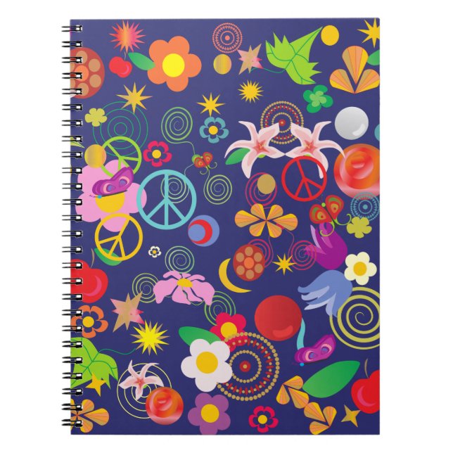 Boho floral notebook (Front)