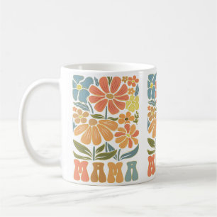 Boho Floral Pastel MAMA Gift Coffee Mug