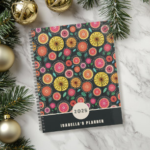 Boho Floral Pattern New Year Planner