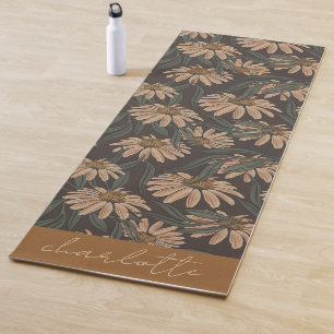 Boho Floral Personalised  Yoga Mat