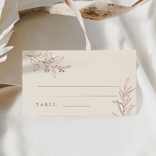 Boho Floral Place cards
