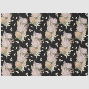 BOHO Floral Protea Pampas Grass Foliage Decoupage Tissue Paper