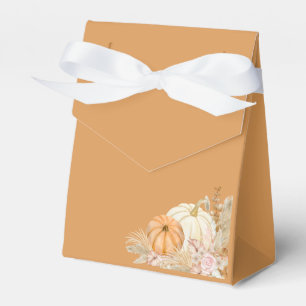 Boho Floral Pumpkin Favour Box