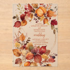 Boho Floral Pumpkin Scrip Wedding