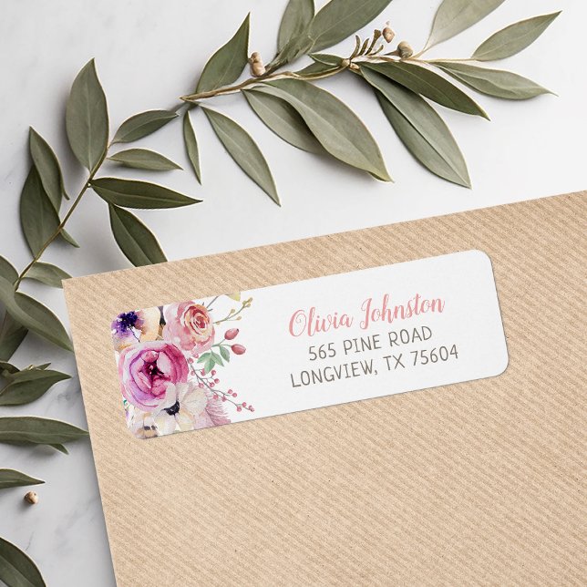 Boho Floral Return Address (Creator Uploaded)