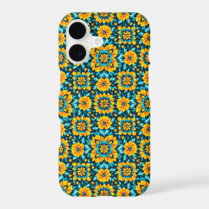 Boho Floral Seamless Pattern in Vibrant Folk Style