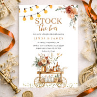 Boho Floral Stock The Bar Couple Shower
