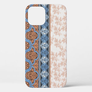 Boho Floral Stripes: Ethnic Seamless Collection iPhone 12 Case