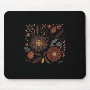 Boho Floral Subtle Anti Trump Hidden Message Flowe Mouse Mat