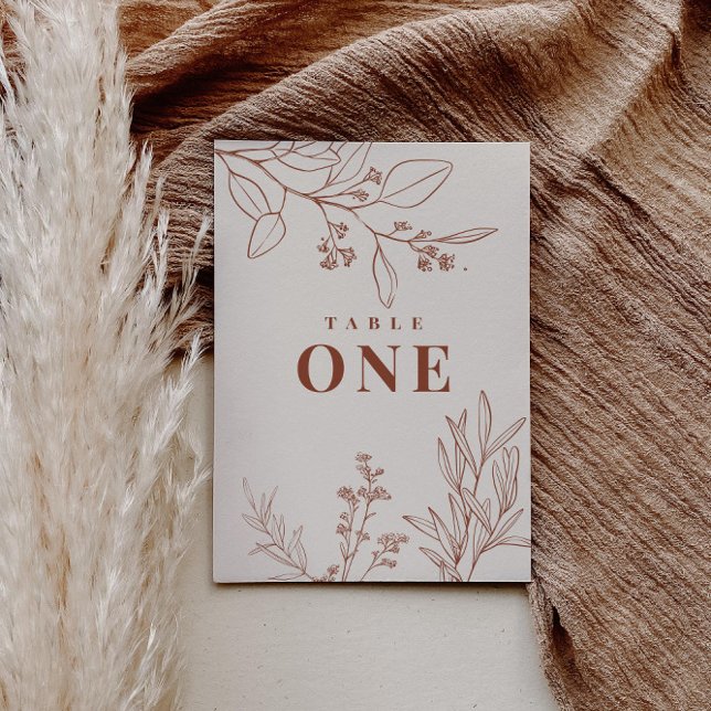 Boho Floral Table Numbers (Creator Uploaded)