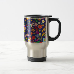 Boho floral travel mug