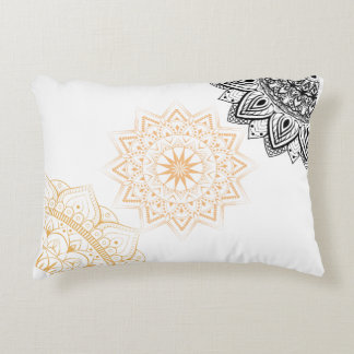 Boho Floral Watercolor Throw Pillow