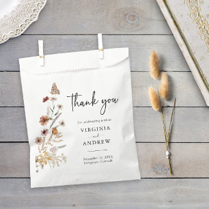 Boho Floral Wedding Favour Bags
