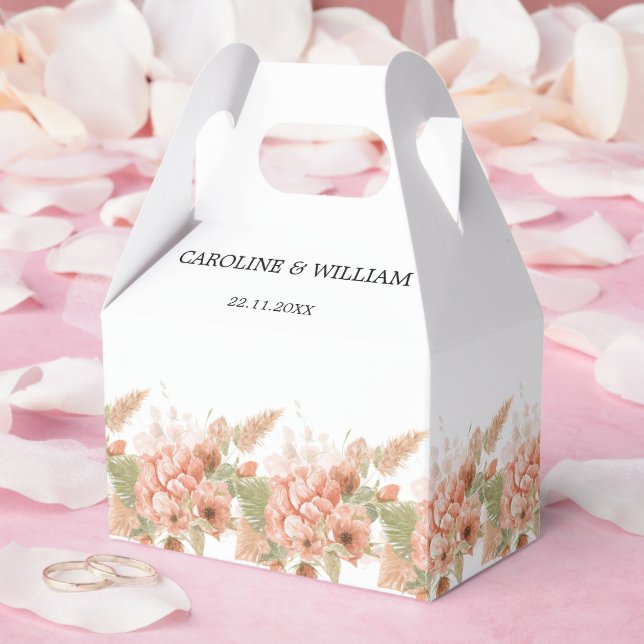 Boho Floral Wedding Favour Box (Wedding)