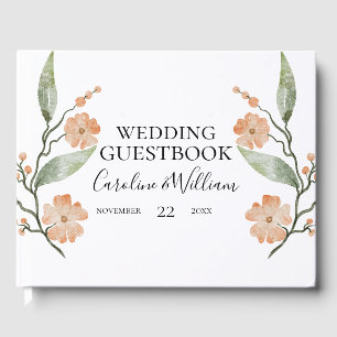 Boho Floral Wedding Guest Book