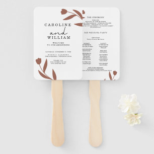 Boho Floral Wedding Hand Fan