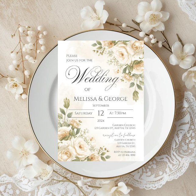 Boho floral Wedding Invitation (Creator Uploaded)