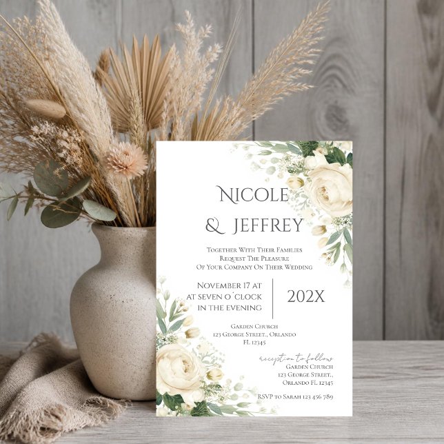 Boho Floral Wedding Invitation (Creator Uploaded)