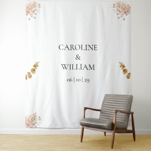 Boho Floral Wedding Photo Booth Backdrops Tapestry