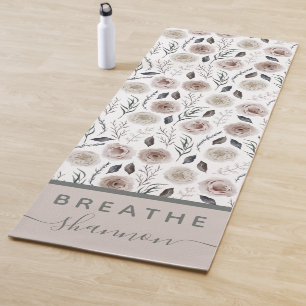 Boho Floral Yoga Mat