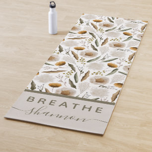 Boho Floral Yoga Mat