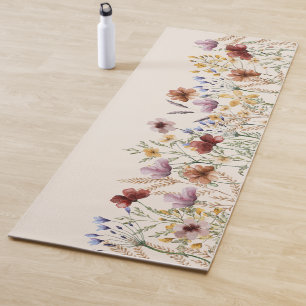 Boho Floral Yoga Mat