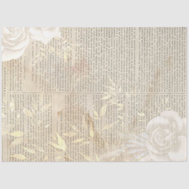 Boho FloralEphemera Design Series #1 Tissue Paper (Front)