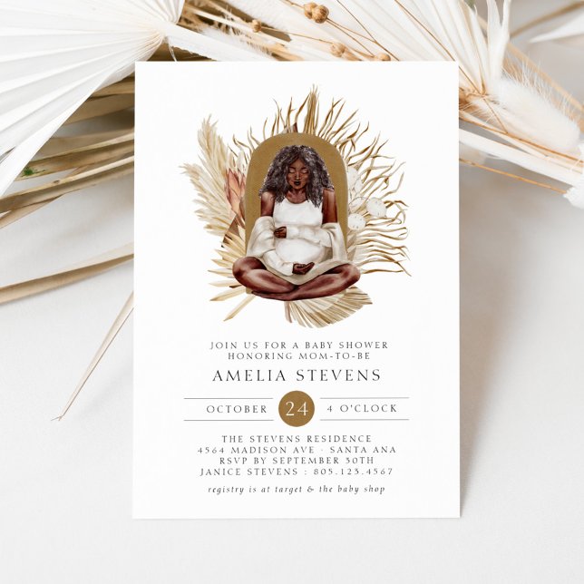 Boho Florals Baby Shower Invitation (Creator Uploaded)