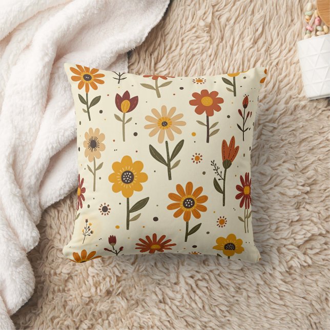 Boho Florals Cushion (Blanket)