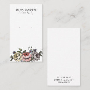 Boho Florals Earring Jewellery Display Cards