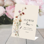 Boho Flower Bar Sign<br><div class="desc">This stylish & elegant Boho Flower Bar Sign features gorgeous hand-painted watercolor wildflowers arranged in a lovely bouquet. Find matching items in the Boho Wildflower Bridal Shower Collection.</div>