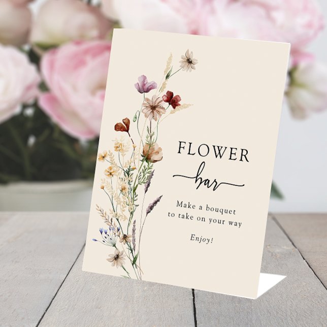 Boho Flower Bar Sign (Boho Flower Bar Sign
)
