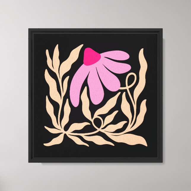 Boho flower canvas print (Front)