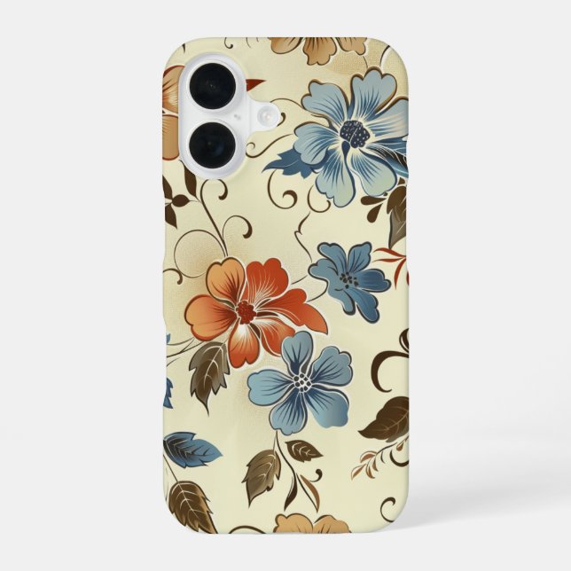 Boho Flower  iPhone 16 Case (Back)