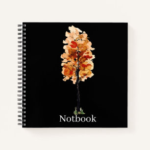 Boho Flower Line Art Drawing Personalised Wedding Notebook