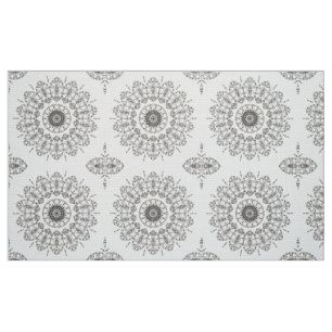 Boho Flower Medallion Fabric