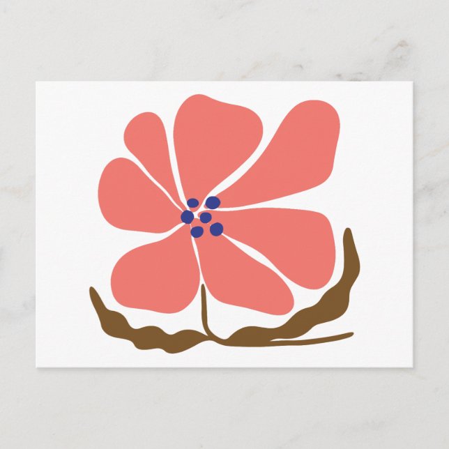Boho flower postcard (Front)