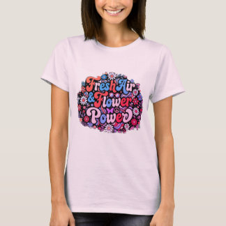 Boho Flower Power Graphic T-Shirt