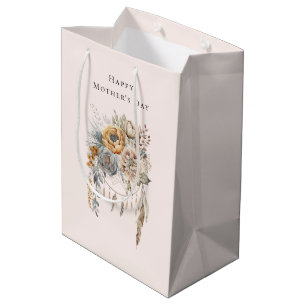 Boho Flowers and Dreamcatcher - Mother's Day Medium Gift Bag