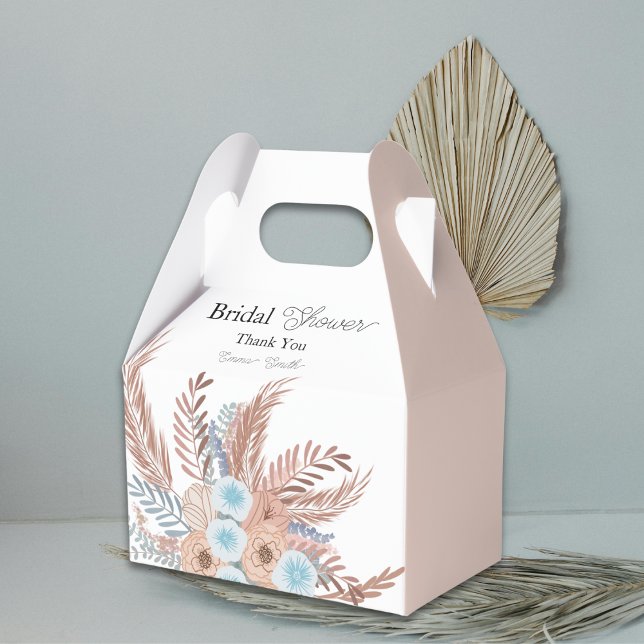 Boho Flowers Bridal Shower Bridal Shower Favour Box (Creator Uploaded)