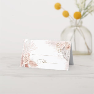 boho flowers place card