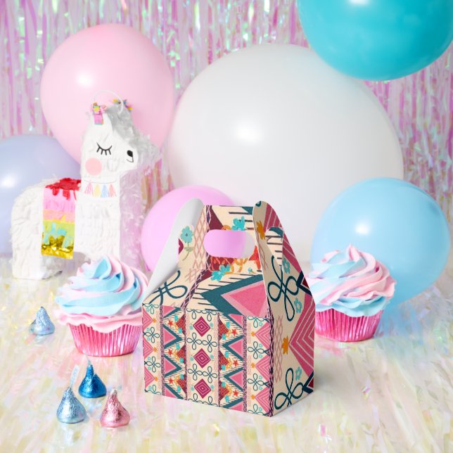 Boho Folk Art  Favour Box (Party)