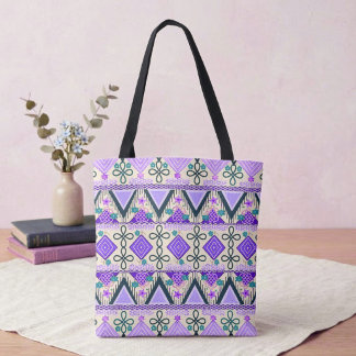 Boho Folk Art Tote Bag