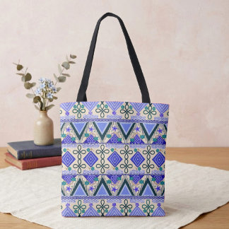 Boho Folk Art Tote Bag