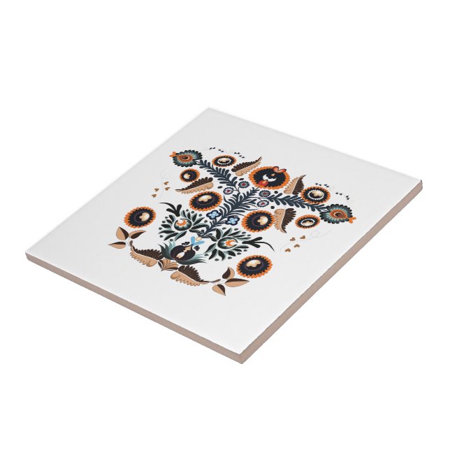 Boho Folk Pattern Tile (Side)